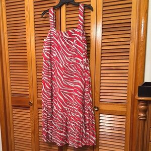Stylish Red and White Women's Dress by Michael Kors